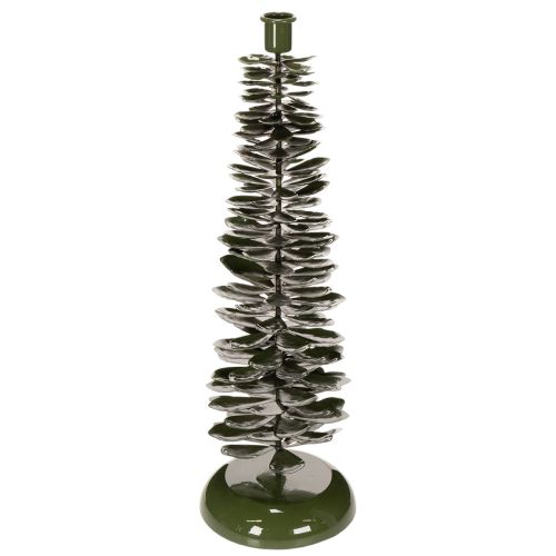 Žvakidė su kalėdinės eglutės raštu, žalio metalo, 45 cm pirkti | Floristik24.lt