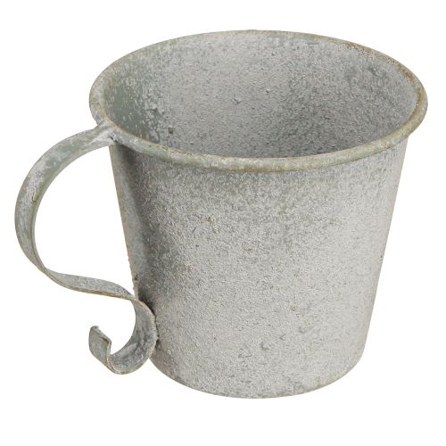 daiktų Kūginis žvakių laikiklis vintage puodelio žvakių laikiklis metalinis pilkas Ø9,5cm H8cm 3vnt.