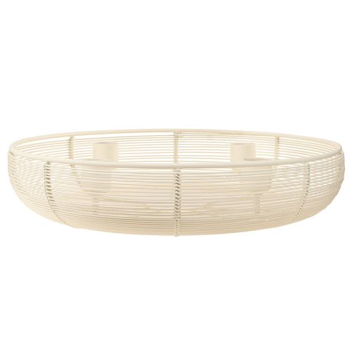 daiktų Žvakidė 4 žvakėms, kreminės spalvos žvakidės dubuo Ø29cm