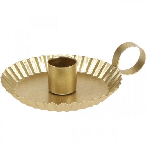 daiktų Žvakidė metalinė lazdelė žvakidė auksinė Ø9,5cm 4vnt