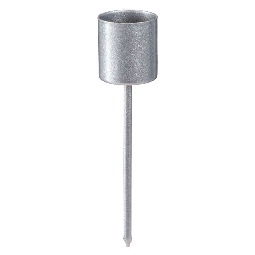 Floristik24 Žvakidėkliukas žvakių laikikliui užkimšti sidabrinis pilkas Ø2,5cm H11cm 16 vnt.
