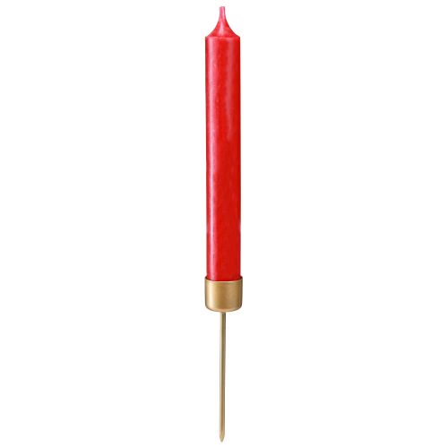 daiktų Žvakių laikiklis, skirtas užkimšti matiniu auksu Ø22mm H10,5cm 12 vnt.