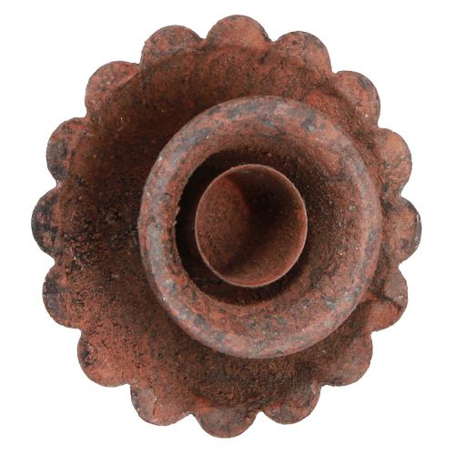 daiktų Žvakės laikiklis, skirtas prijungti rūdžių išvaizdą Ø8,5cm H4cm 4vnt