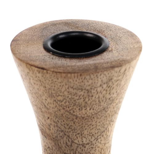 daiktų Žvakidėžės lazdelė medinė žvakidė natūrali Ø6cm H20cm