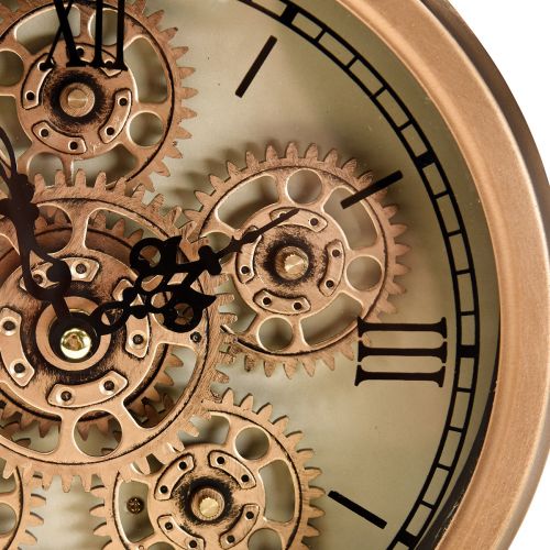 daiktų Steampunk laikrodis su romėniškais skaičiais žadintuvas 23x8x29,5cm