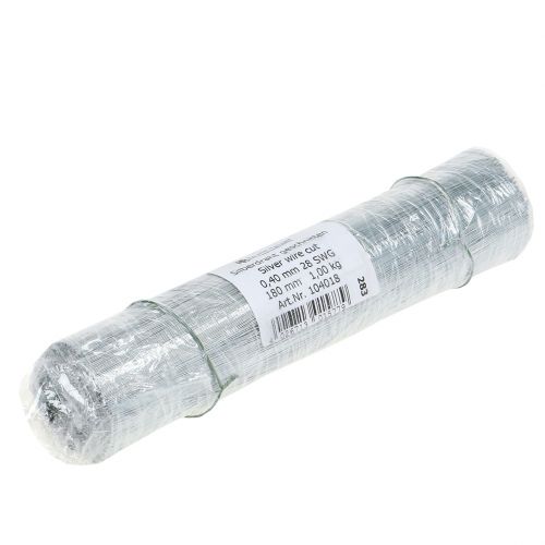daiktų Kaišiojamoji viela, sidabrinė viela cinkuota Ø0,4mm L180mm 1kg