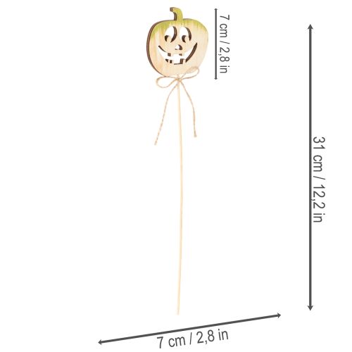 Dekoratyvinis moliūgas su veiduku Helovino dekoracija, 31 cm, 12 dalių | Floristik24.lt
