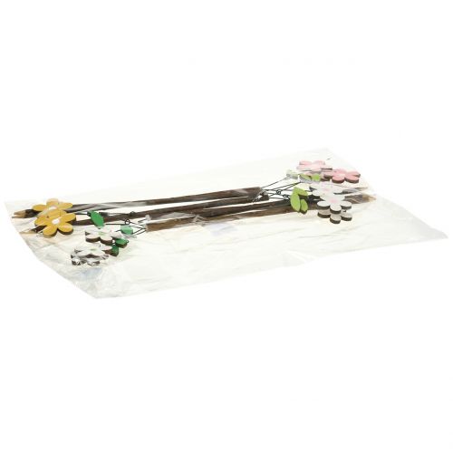 daiktų Dekoratyvinis kamštis medinė gėlė H44cm 6 vnt