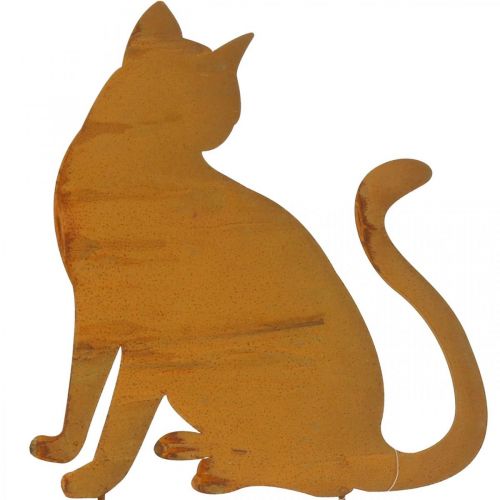 Floristik24 Patina Garden Stake Cat Skele Stake Retro H41,5cm