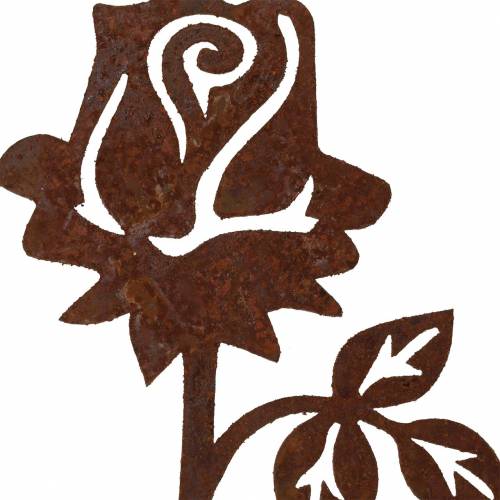Floristik24 Metalinis kištukas rose patina metalas 20cm × 8cm 12vnt
