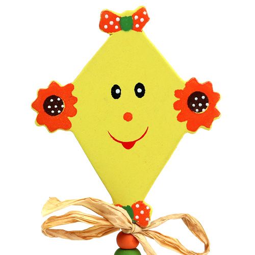 Floristik24 Kištukai gėlėms dragon yellow L31cm 4vnt