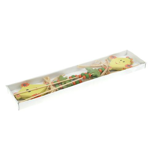 Floristik24 Kištukai gėlėms dragon yellow L31cm 4vnt