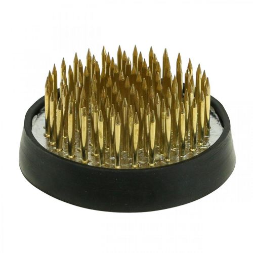 daiktų Gėlių ežiukas ežiukas Kenzan Ikebana žalvarinis apvalus Ø 40mm