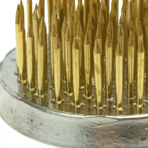 daiktų Gėlių ežiukas ežiukas Kenzan Ikebana žalvarinis apvalus Ø 40mm
