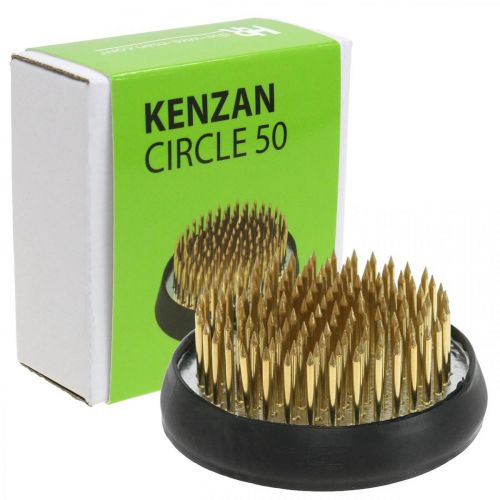daiktų Ežiukas, Kenzan, Ikebana, sidabrinis metalinis išdėstymo pagrindas, apvalus Ø5cm