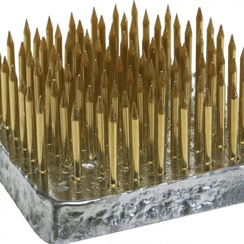 daiktų Įkraunamas ežiukas Kenzan kvadratinių gėlių ežiukas žalvaris 40×40mm