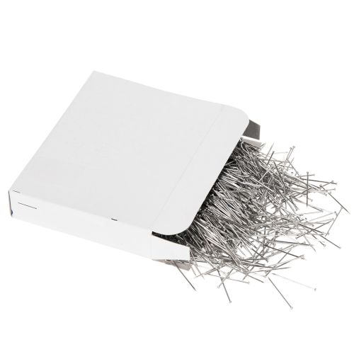 Floristik24 Sidabruoti geležiniai smeigtukai, nikeliuoti, 105/30 mm, 500 g