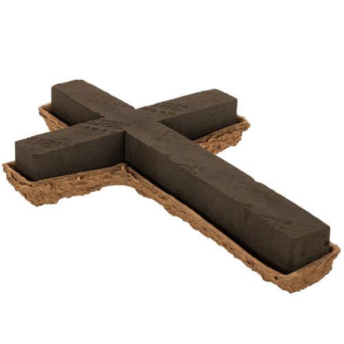 Gėlių putplasčio kryžius OASIS® Renewal® gėlių putplasčio Biolit® memorialinis floristas 42 cm 2 vnt. pirkti | Floristik24.lt