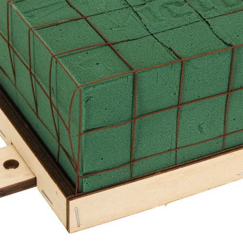 daiktų Gėlių putplasčio plyta Florette Eko medinis pagrindas 18×10 cm
