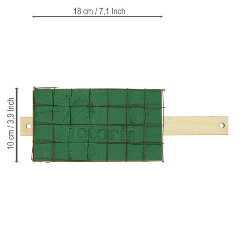 daiktų Gėlių putplasčio plyta Florette Eko medinis pagrindas 18×10 cm