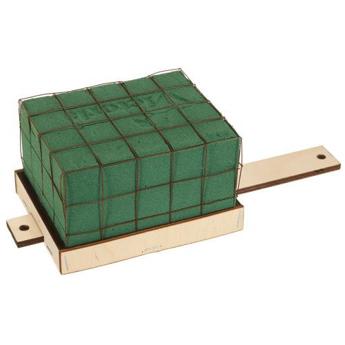 Gėlių putplasčio plytų pagrindas, medinis Florette Eco 12 × 10 cm