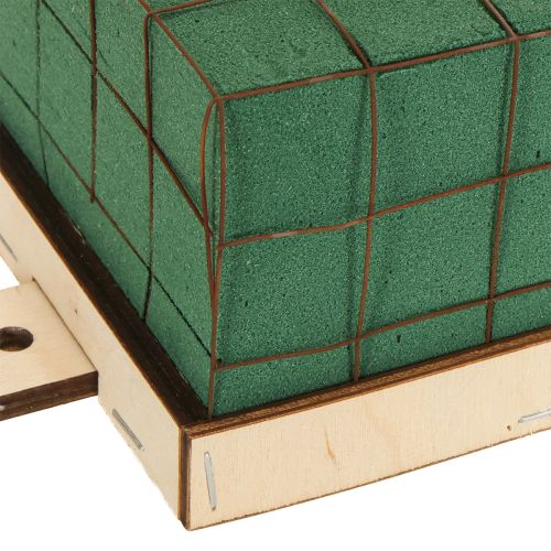daiktų Gėlių putplasčio plytų pagrindas, medinis Florette Eco 12 × 10 cm