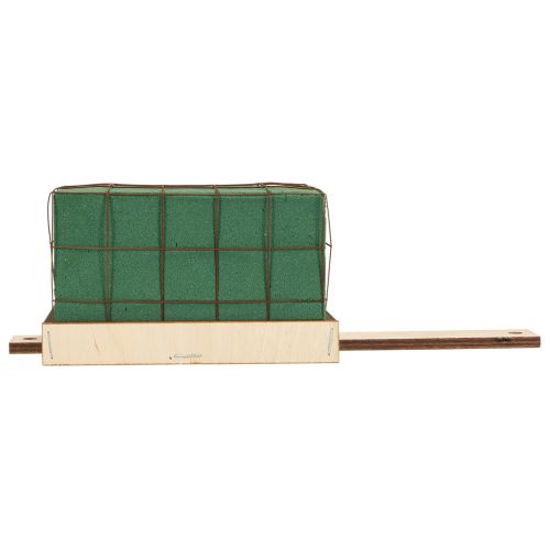 daiktų Gėlių putplasčio plytų pagrindas, medinis Florette Eco 12 × 10 cm