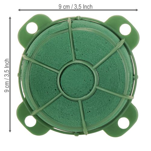 daiktų Apvalūs gėlių dekoracijų laikikliai iš putplasčio, Ø9cm, aukštis 5cm, 4 vnt.