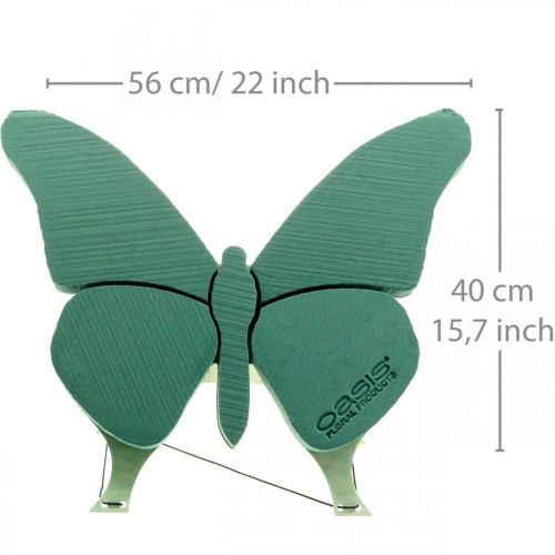 daiktų Gėlių putplasčio drugelis su stovu 56cm x 40cm