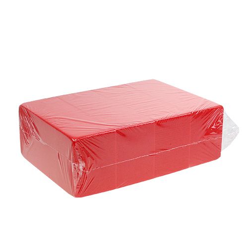 Floristik24 Gėlėtos putplasčio plytos Rainbow Red 4vnt