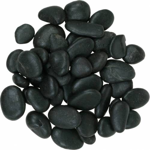 Floristik24 Upės akmenukai Natural Black 2-3cm 1kg