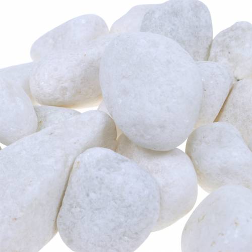 daiktų Upės akmenukai Natural White 3-5cm 1kg