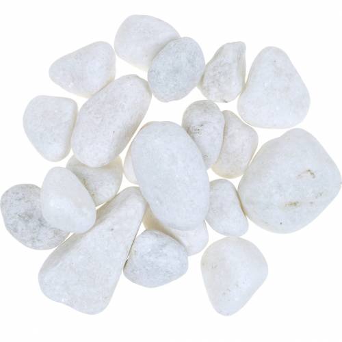daiktų Upės akmenukai Natural White 3-5cm 1kg