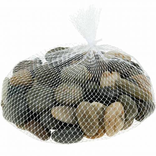 daiktų River Pebbles Natural Light and Dark 2-3cm 1kg