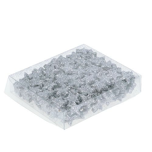 daiktų Star Glitter 1,5cm sidabro apibarstymui 144vnt