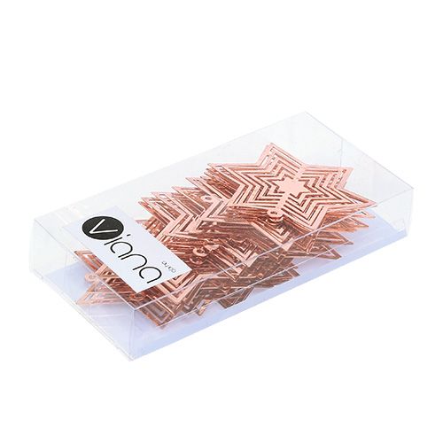 Floristik24 Star metal varis 6cm 24vnt