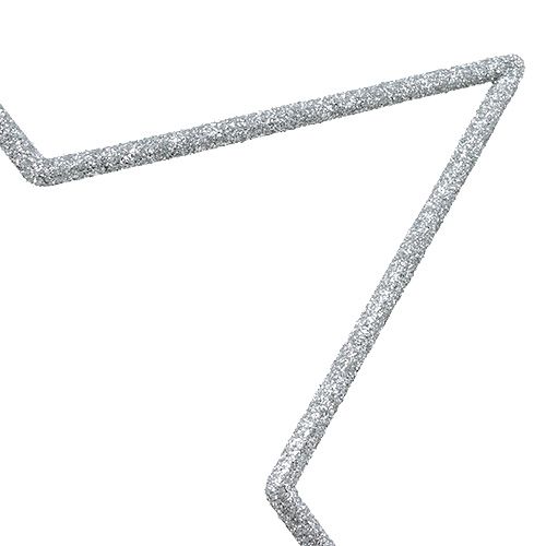 daiktų Žvaigždžių rinkinys pakabinimui sidabrinis, žėrutis 17-34cm
