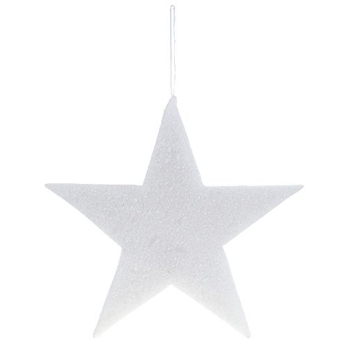 Floristik24 Žvaigždė didelė pakabinti balta 45cm L56cm 1vnt