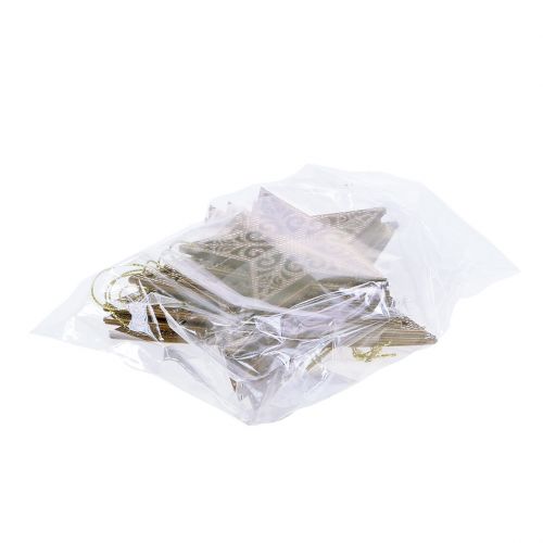 daiktų Žvaigždžių auksas pakabinimui 8cm - 12cm 9 vnt