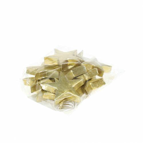 Floristik24 Deco žvaigždės auksinės 4cm 12vnt