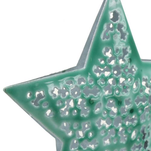daiktų Žvaigždė mėtų žalia pakabinimui 9,5cm 1 vnt