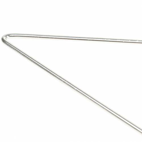 Floristik24 Deco star silver 40cm 4vnt