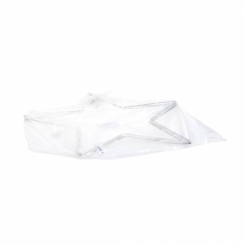 Floristik24 Deco star silver 40cm 4vnt