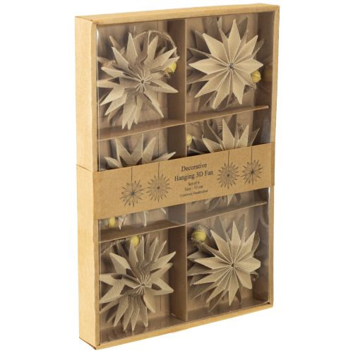 daiktų Popierinės žvaigždės su džiuto virvele šventinei dekoracijai