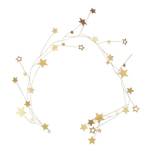 Floristik24 Žvaigždžių dekoravimo kabykla Kalėdų metalo aukso 85cm