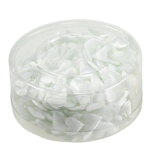 daiktų Širdelės baltos spalvos barstymui 1,3cm 500 vnt
