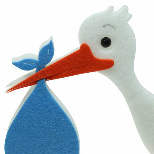 Floristik24 Dekoratyvinis gandras pakabinti mėlyną 45,5cm x 39cm x 2cm