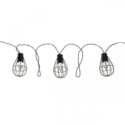 Floristik24 LED saulės pasakų lemputės sodo puošmena juoda 350cm 8LED