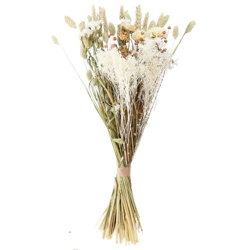 daiktų Džiovintų gėlių puokštė šiaudinių gėlių grūdelių balta 55cm
