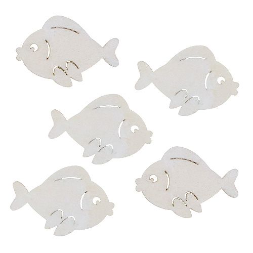 Išbarstytas žuvis baltas 4cm 48 vnt